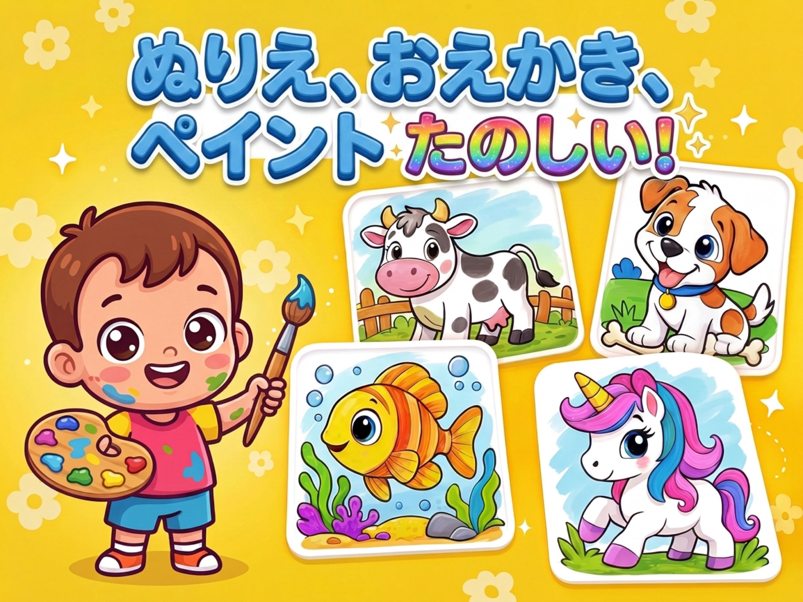 ぬって、描いて、ペイント — たのしい！