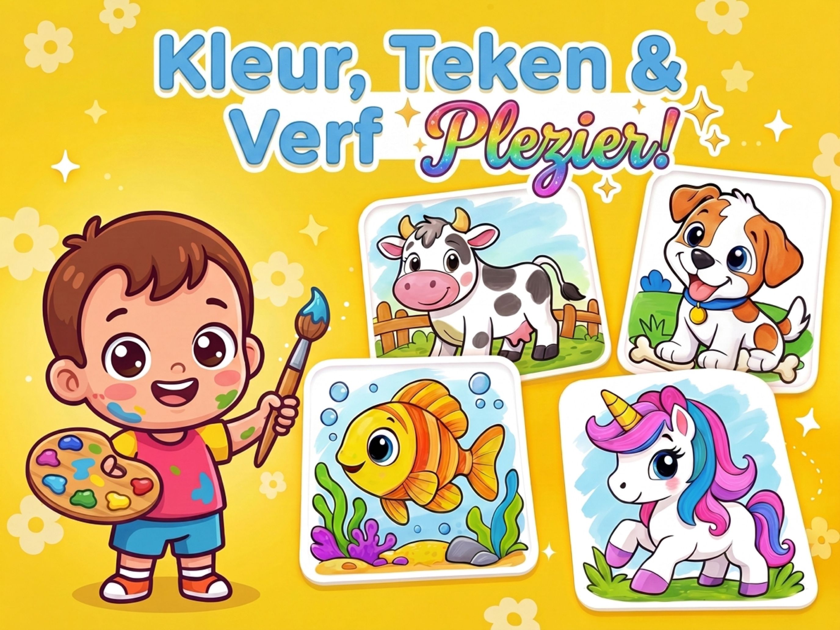 Kleur, teken & verf met plezier