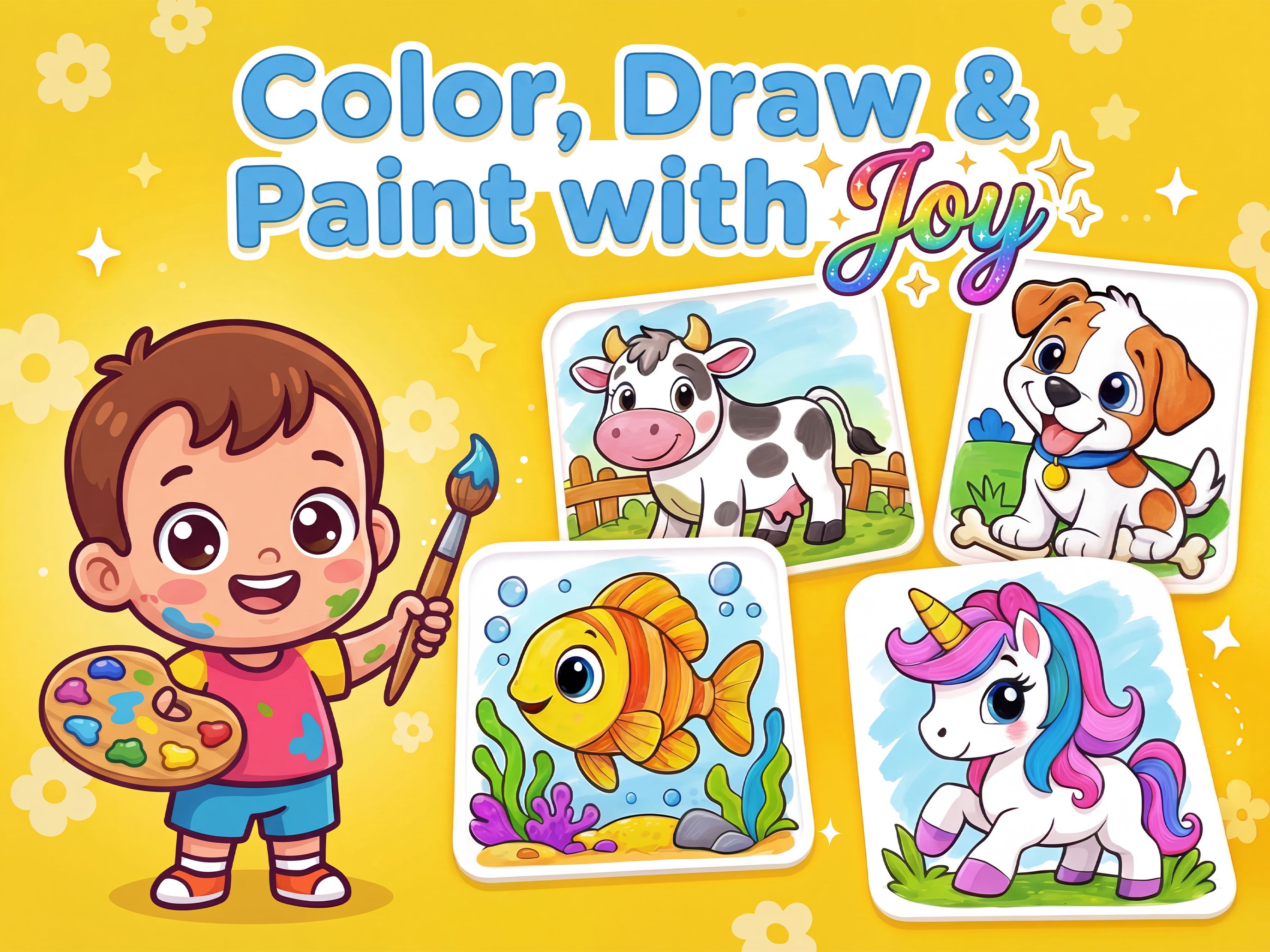 Color, Draw & Paint with joy
