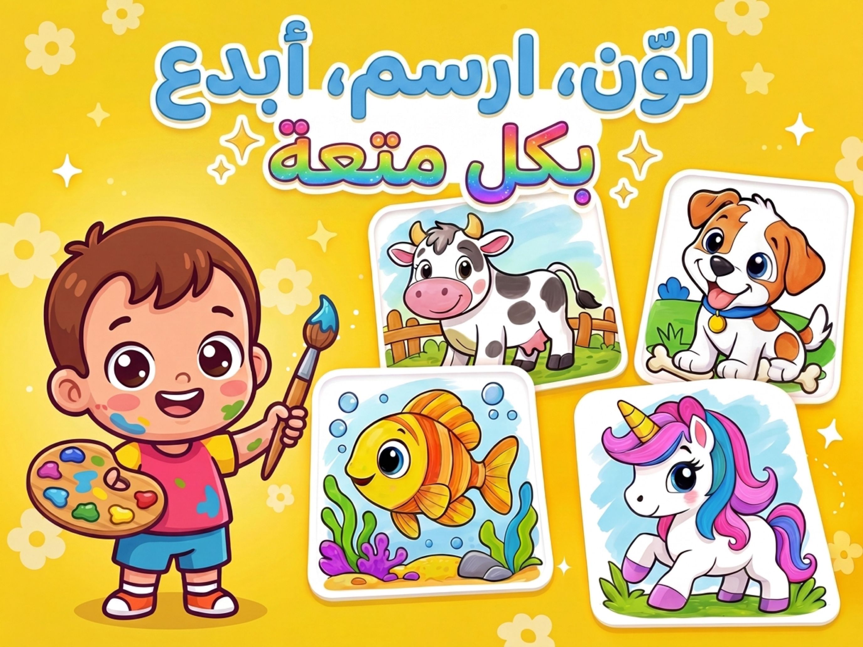 لوّن، ارسم، أبدع بكل متعة