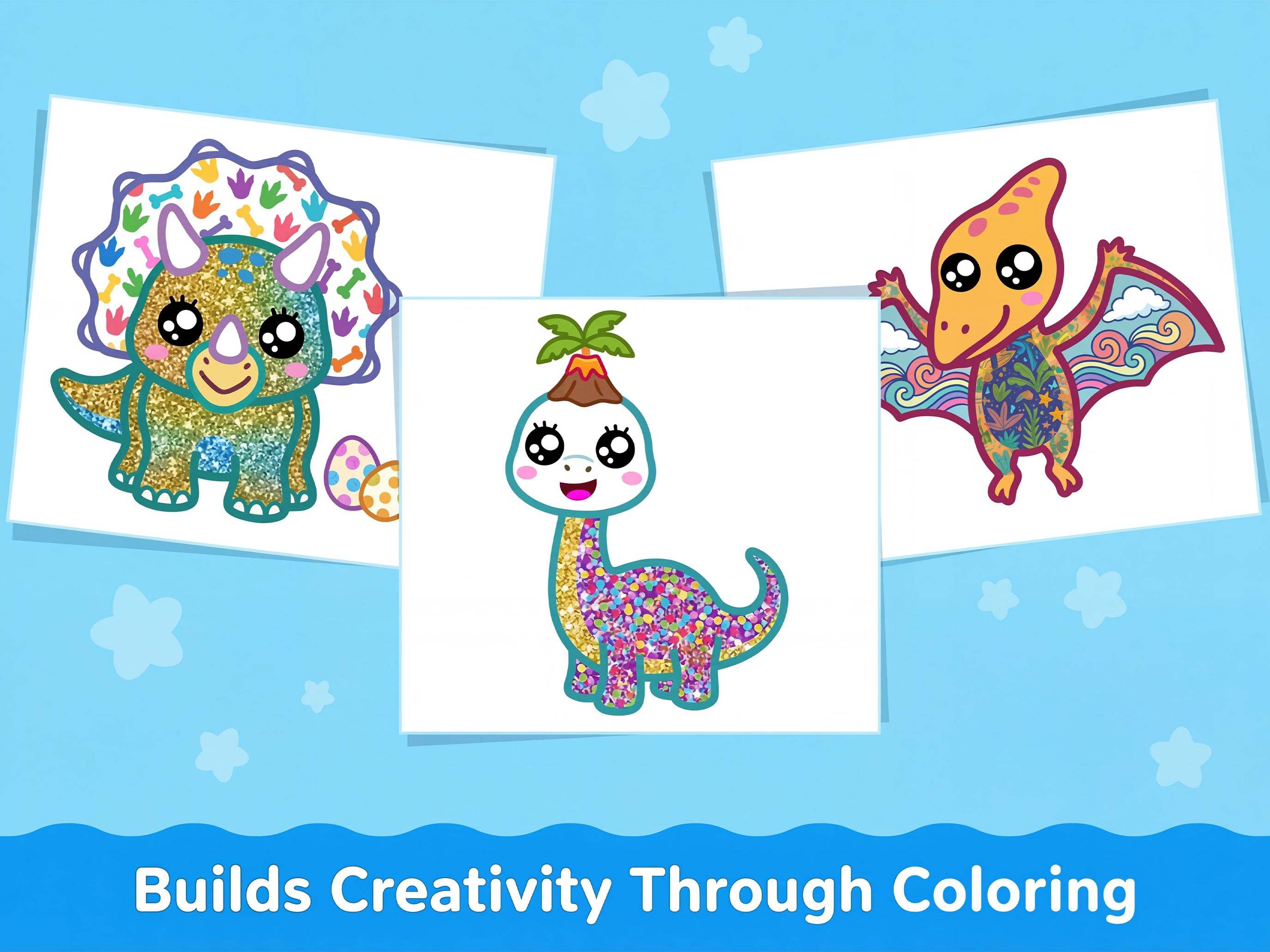 Builds creativity through coloring