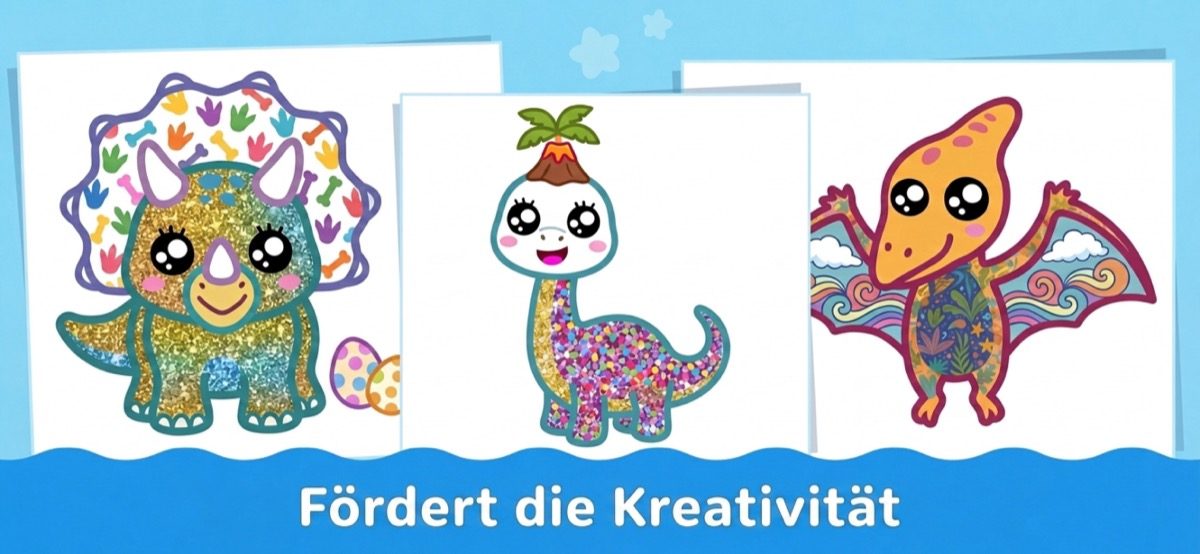 Ausmal-App fördert die Kreativität — kinderfreundlicher Malbildschirm