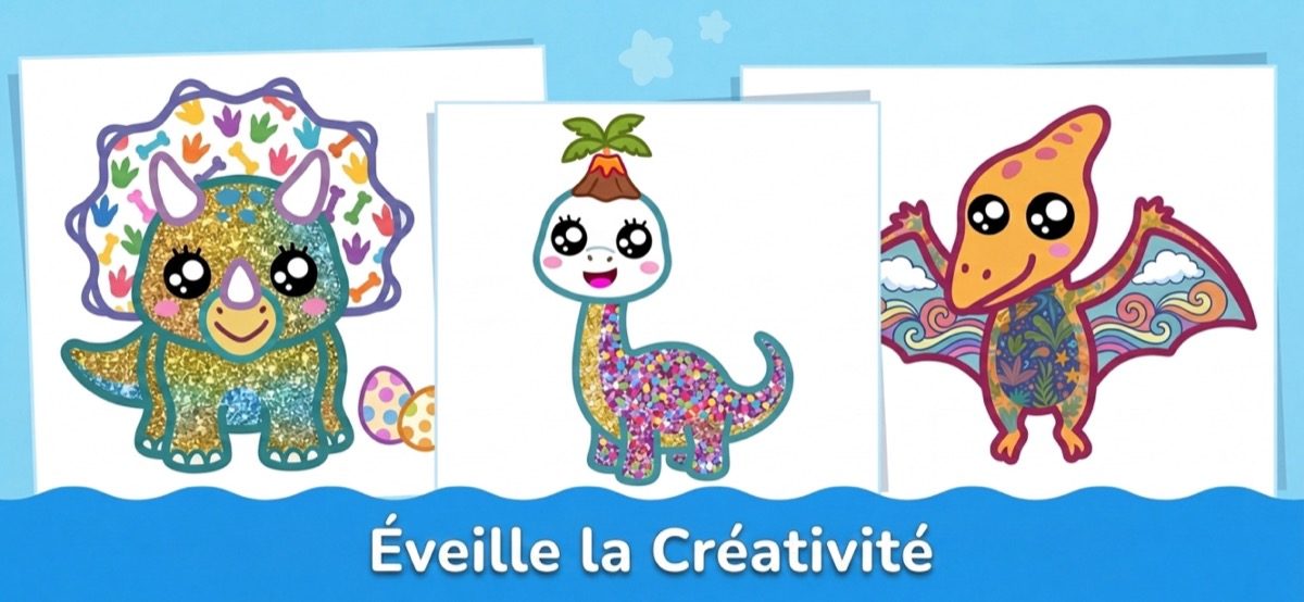 Application de coloriage qui éveille la créativité — écran de peinture adapté aux enfants
