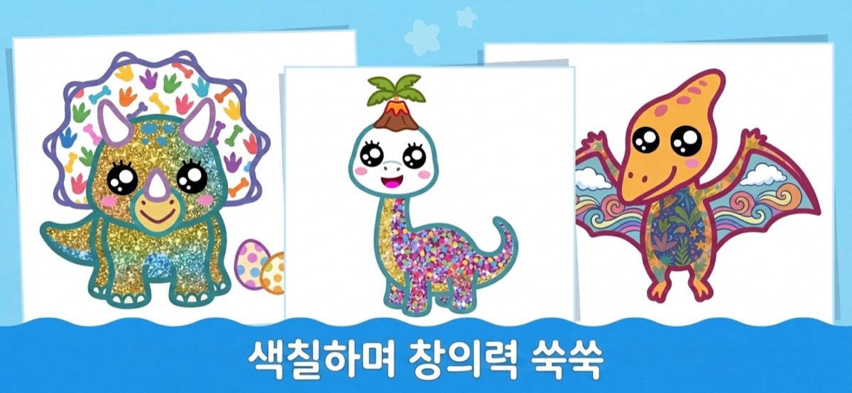 색칠하며 창의력이 자라는 색칠놀이 앱 — 아이 친화적인 페인팅 화면