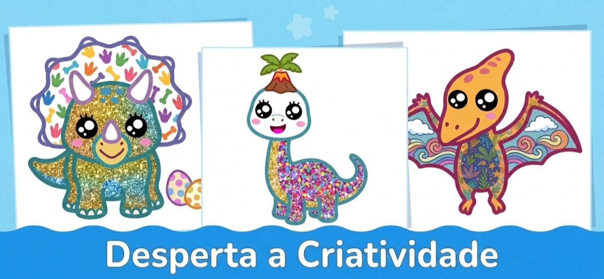 Aplicação de colorir que desperta a criatividade — ecrã de pintura adaptado às crianças