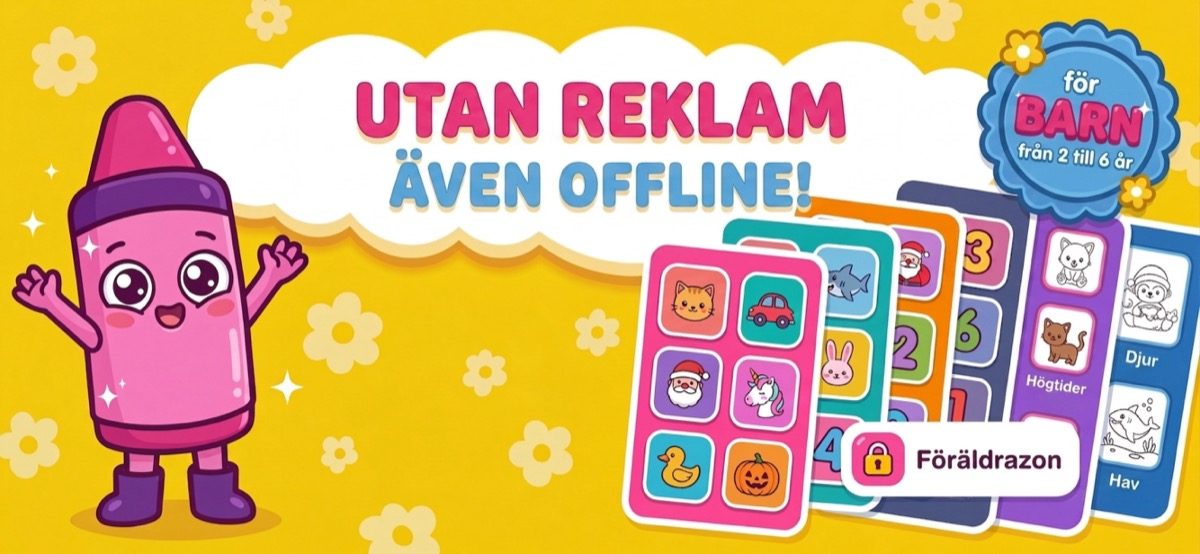 Målarspel utan reklam som funkar offline — Kid Doodles startskärm med målarböcker om högtider, djur och hav för barn 2–6 år